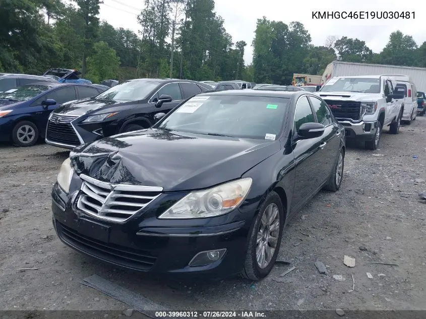 2009 Hyundai Genesis 3.8 VIN: KMHGC46E19U030481 Lot: 39960312