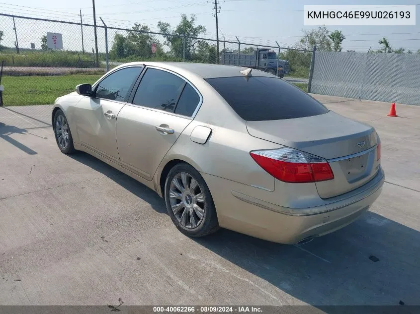 KMHGC46E99U026193 2009 Hyundai Genesis 3.8