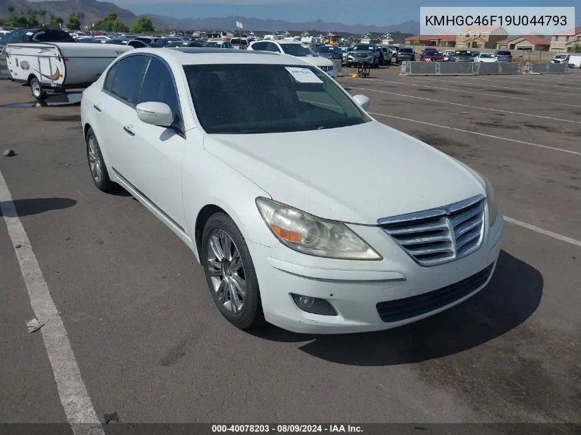 KMHGC46F19U044793 2009 Hyundai Genesis 4.6