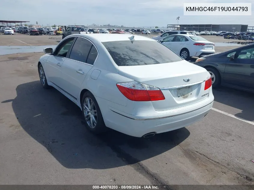 KMHGC46F19U044793 2009 Hyundai Genesis 4.6