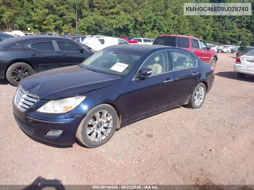 KMHGC46E09U028740 2009 Hyundai Genesis 3.8