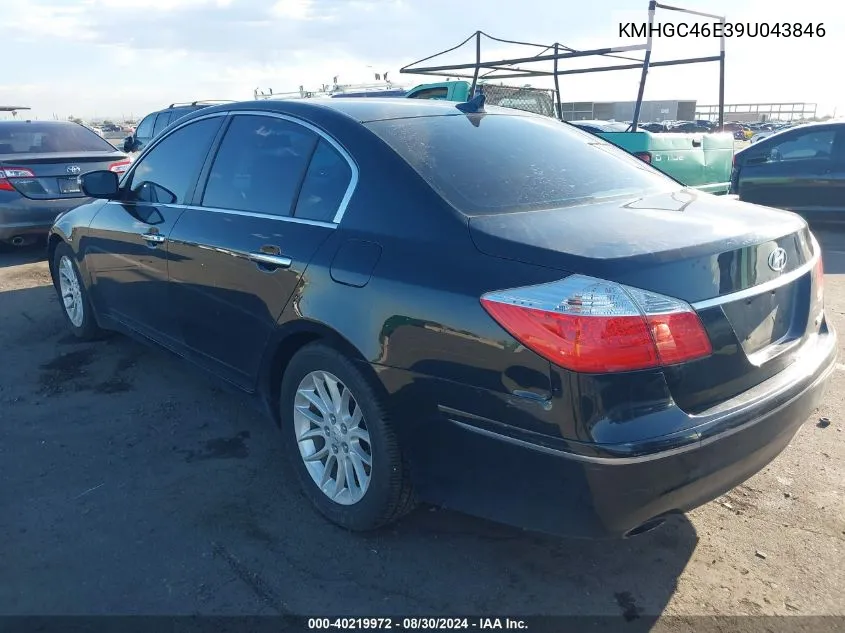 KMHGC46E39U043846 2009 Hyundai Genesis 3.8