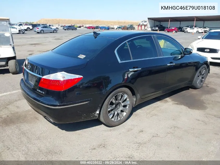 KMHGC46E79U018108 2009 Hyundai Genesis 3.8