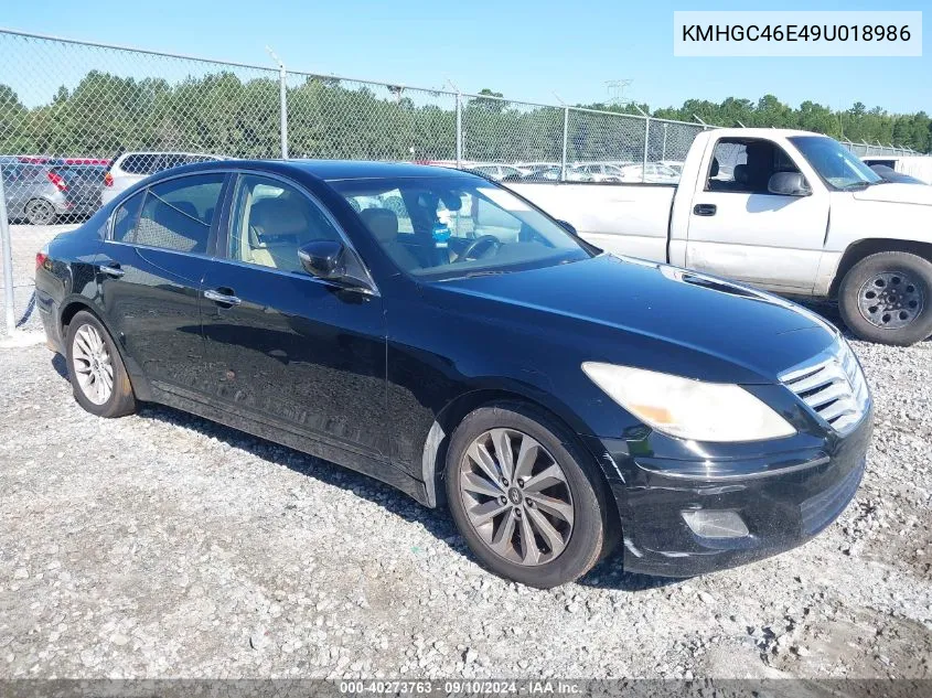 KMHGC46E49U018986 2009 Hyundai Genesis 3.8