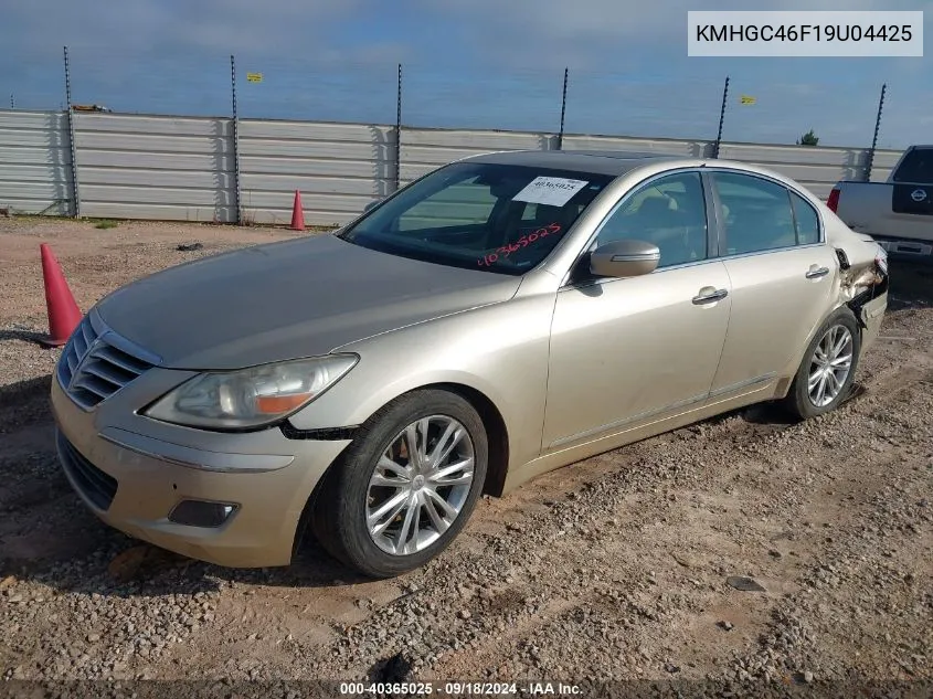 2009 Hyundai Genesis 4.6L VIN: KMHGC46F19U04425 Lot: 40365025