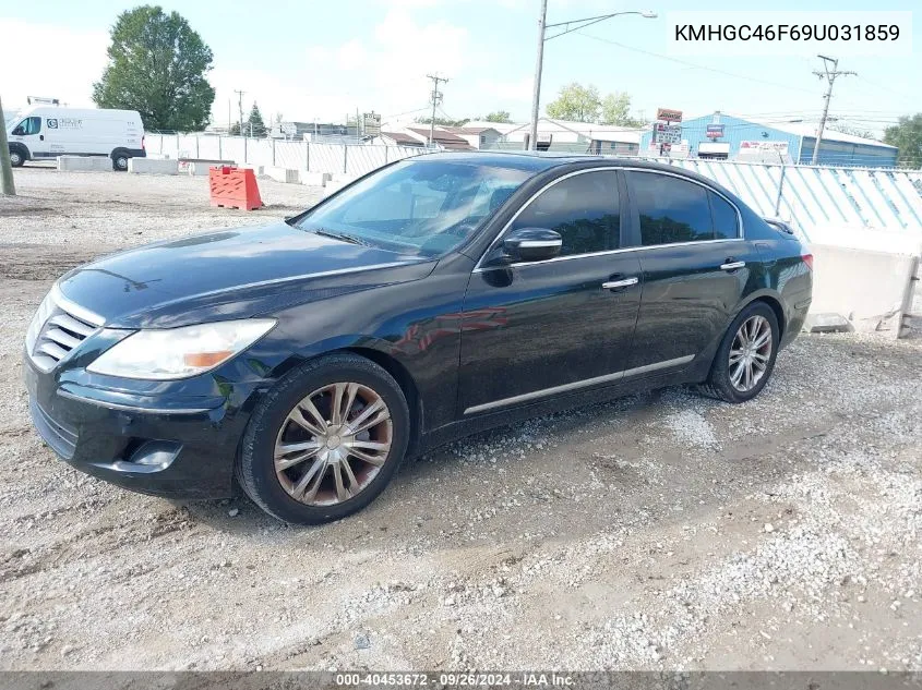 2009 Hyundai Genesis 4.6 VIN: KMHGC46F69U031859 Lot: 40453672