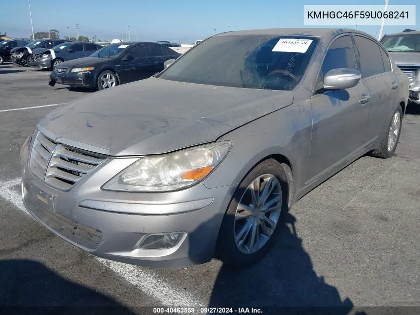 2009 Hyundai Genesis 4.6 VIN: KMHGC46F59U068241 Lot: 40463559