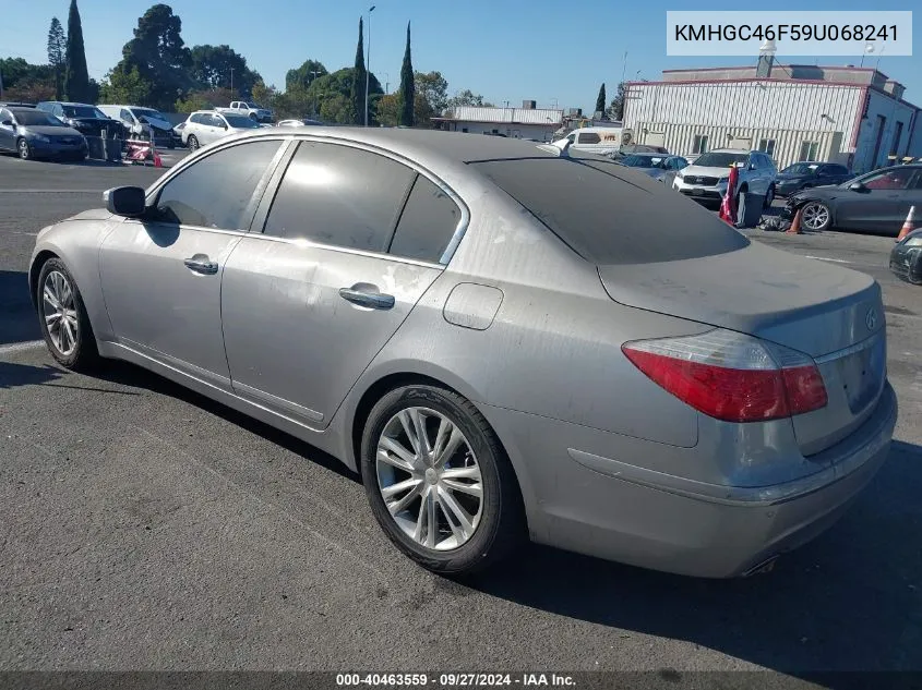 2009 Hyundai Genesis 4.6 VIN: KMHGC46F59U068241 Lot: 40463559