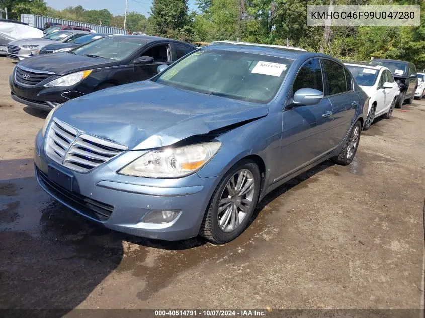 KMHGC46F99U047280 2009 Hyundai Genesis 4.6