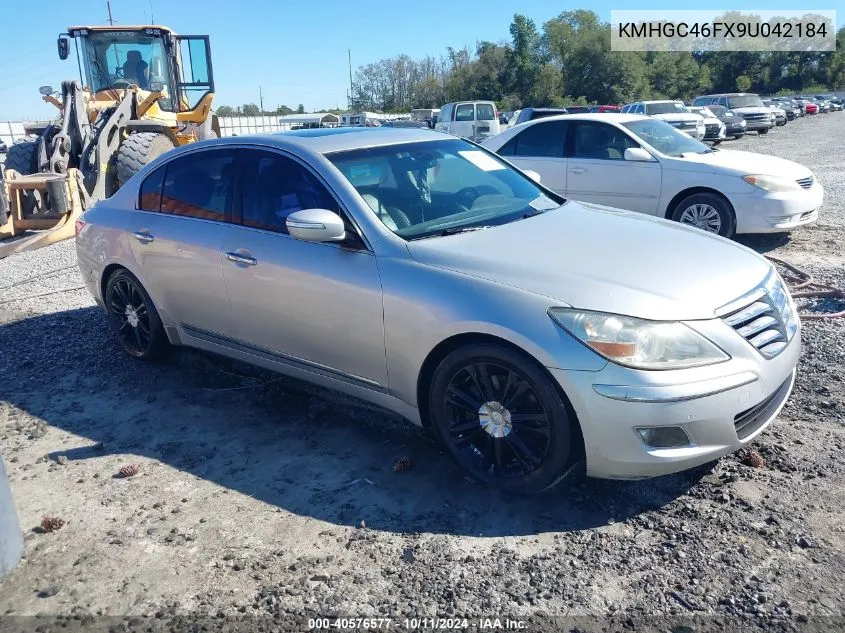 2009 Hyundai Genesis 4.6 VIN: KMHGC46FX9U042184 Lot: 40576577