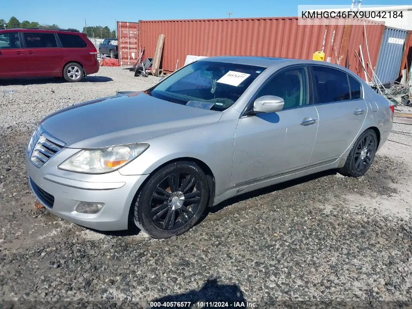 2009 Hyundai Genesis 4.6 VIN: KMHGC46FX9U042184 Lot: 40576577