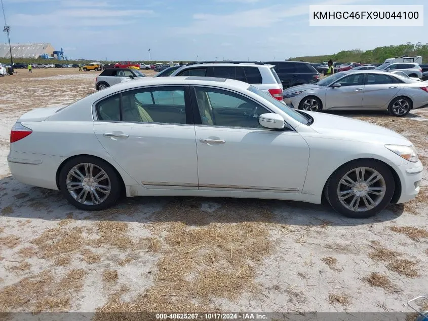 2009 Hyundai Genesis 4.6 VIN: KMHGC46FX9U044100 Lot: 40625267