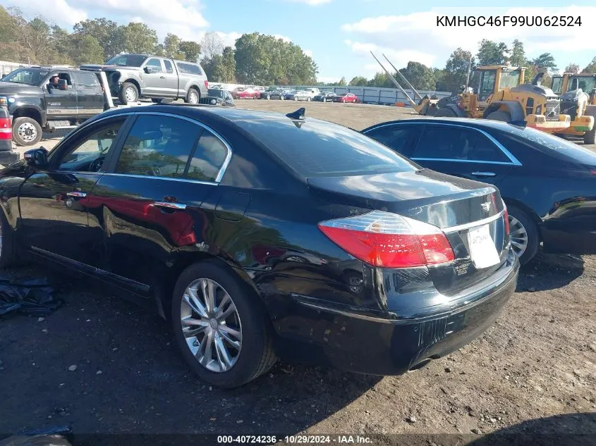 2009 Hyundai Genesis 4.6 VIN: KMHGC46F99U062524 Lot: 40724236