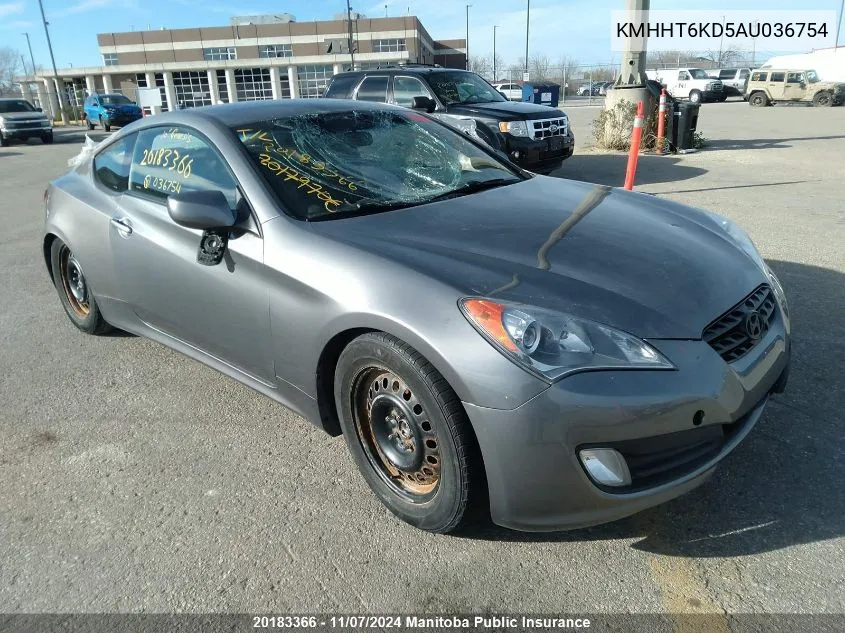 2010 Hyundai Genesis 2.0T VIN: KMHHT6KD5AU036754 Lot: 20183366