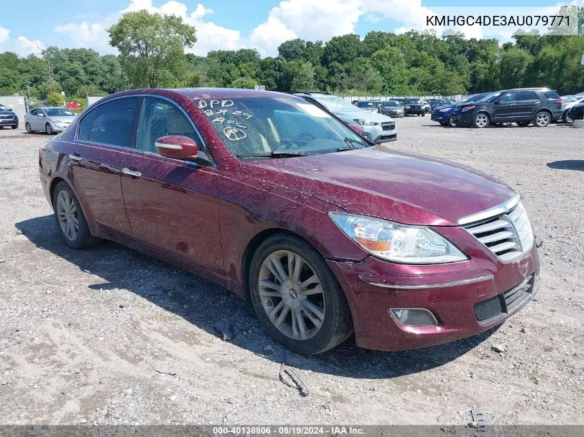 2010 Hyundai Genesis 3.8 VIN: KMHGC4DE3AU079771 Lot: 40138806