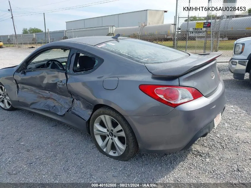 2010 Hyundai Genesis 2.0T VIN: KMHHT6KD6AU028453 Lot: 40152505