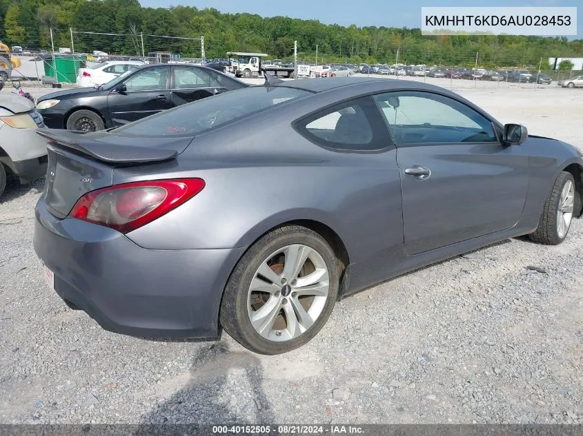 KMHHT6KD6AU028453 2010 Hyundai Genesis 2.0T