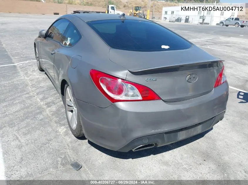 2010 Hyundai Genesis 2.0T Premium VIN: KMHHT6KD5AU004712 Lot: 40206727