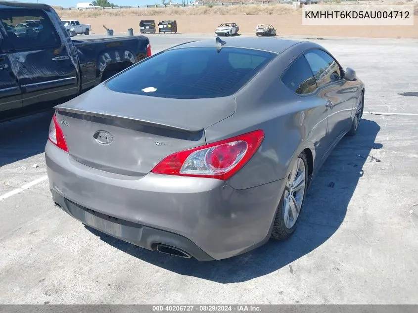 2010 Hyundai Genesis 2.0T Premium VIN: KMHHT6KD5AU004712 Lot: 40206727