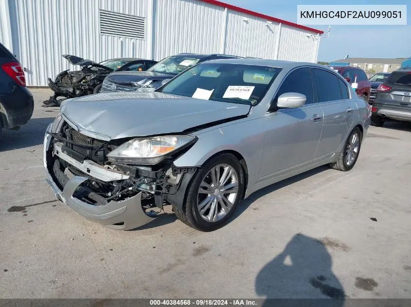 2010 Hyundai Genesis 4.6 VIN: KMHGC4DF2AU099051 Lot: 40384568