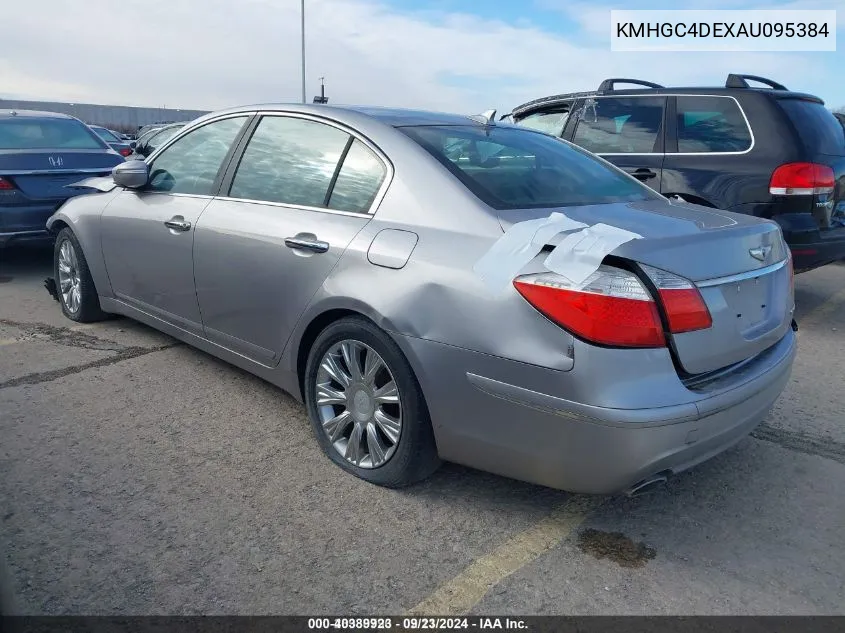 KMHGC4DEXAU095384 2010 Hyundai Genesis 3.8