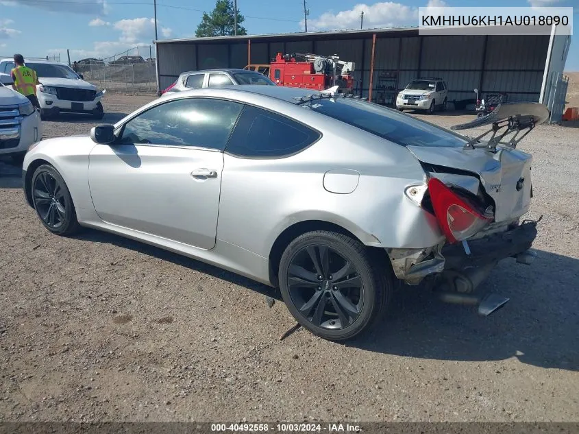 KMHHU6KH1AU018090 2010 Hyundai Genesis 3.8