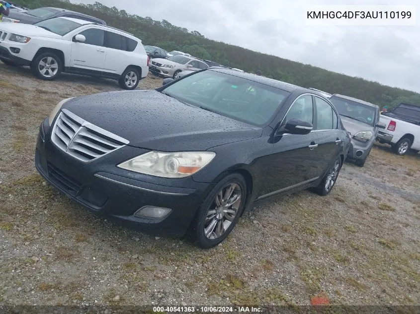 2010 Hyundai Genesis 4.6 VIN: KMHGC4DF3AU110199 Lot: 40541363