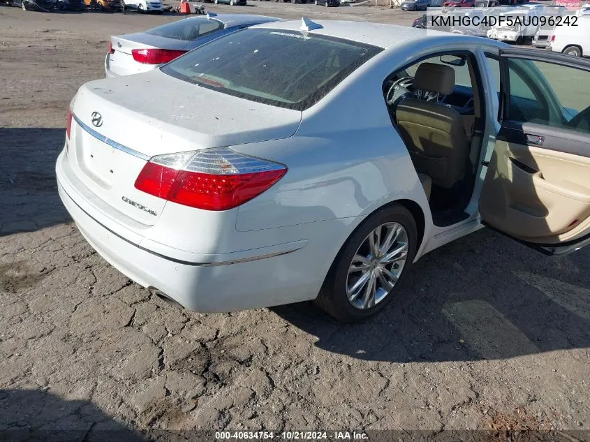 KMHGC4DF5AU096242 2010 Hyundai Genesis 4.6