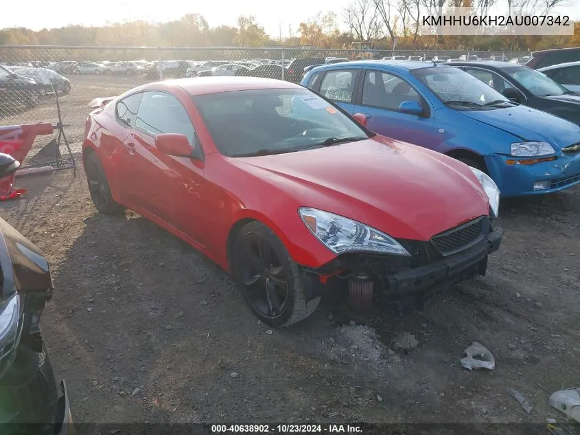 KMHHU6KH2AU007342 2010 Hyundai Genesis 3.8