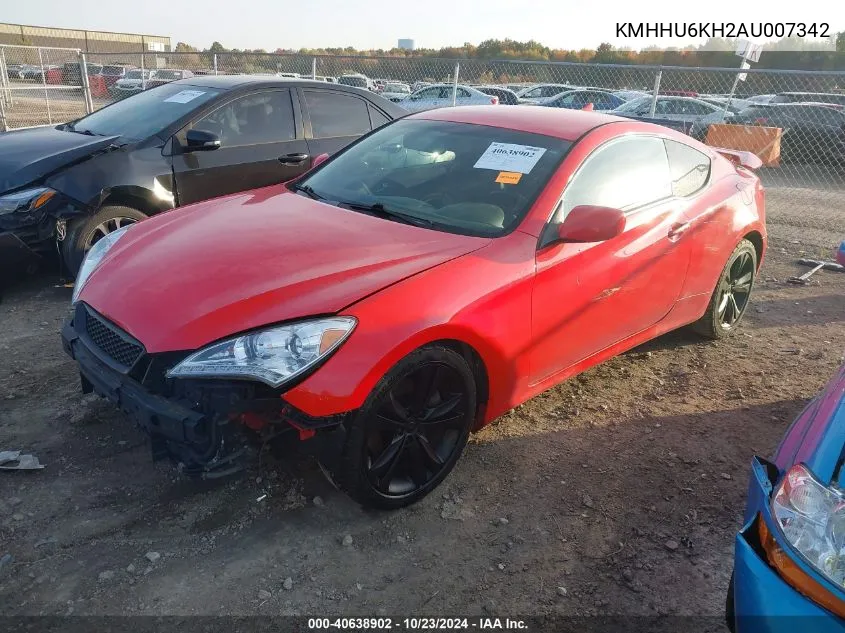 KMHHU6KH2AU007342 2010 Hyundai Genesis 3.8