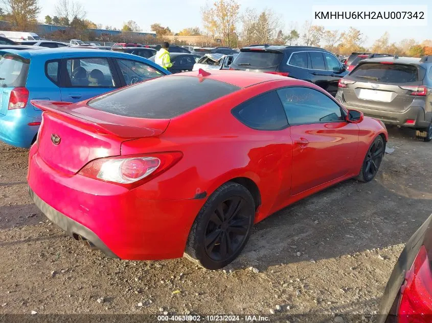 KMHHU6KH2AU007342 2010 Hyundai Genesis 3.8