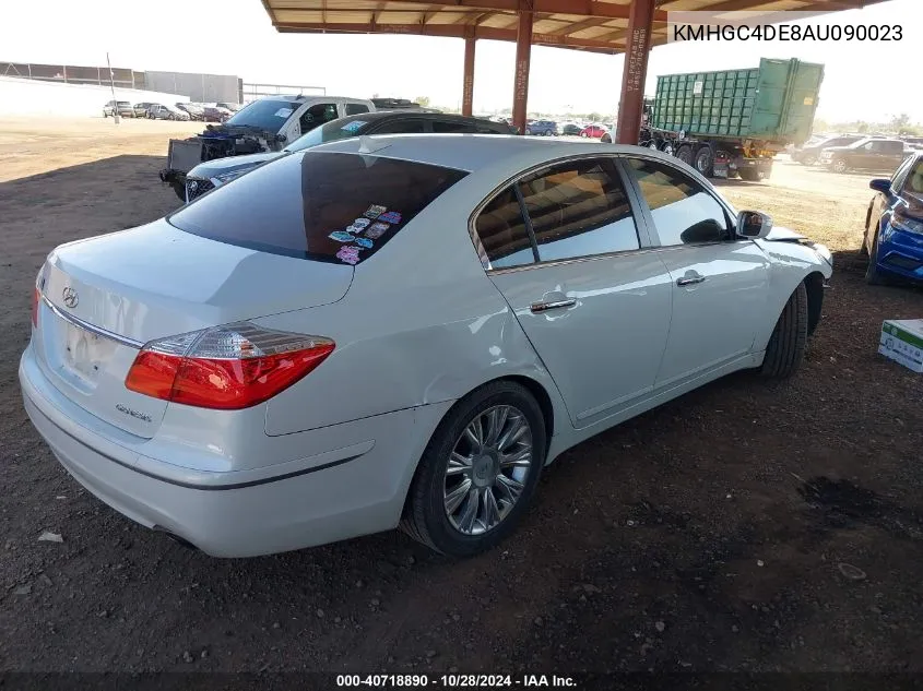 2010 Hyundai Genesis 3.8 VIN: KMHGC4DE8AU090023 Lot: 40718890