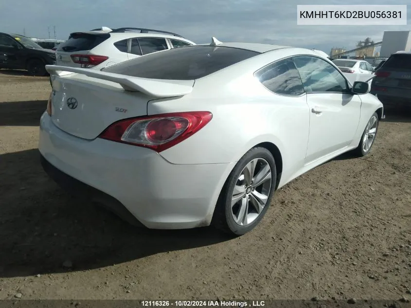 KMHHT6KD2BU056381 2011 Hyundai Genesis 2.0T Premium