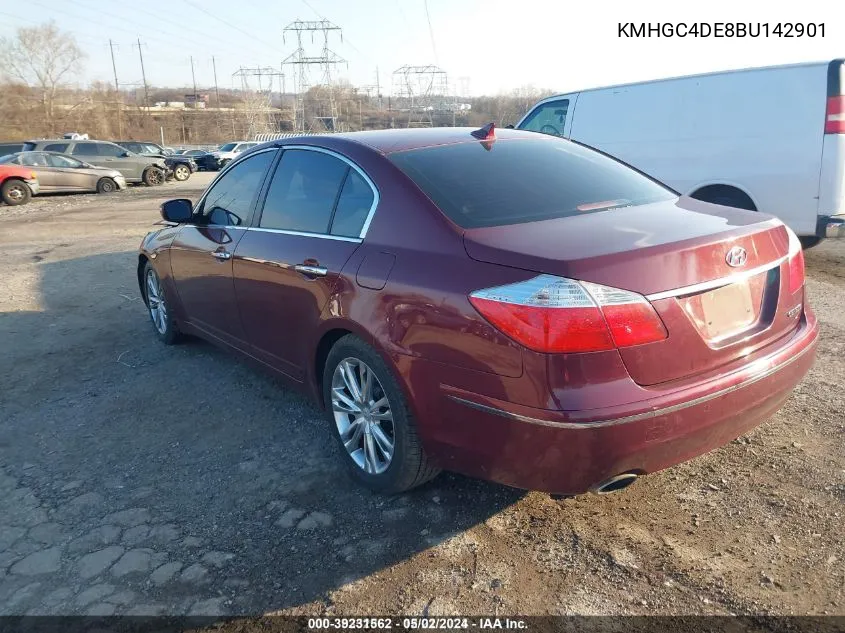 KMHGC4DE8BU142901 2011 Hyundai Genesis 3.8