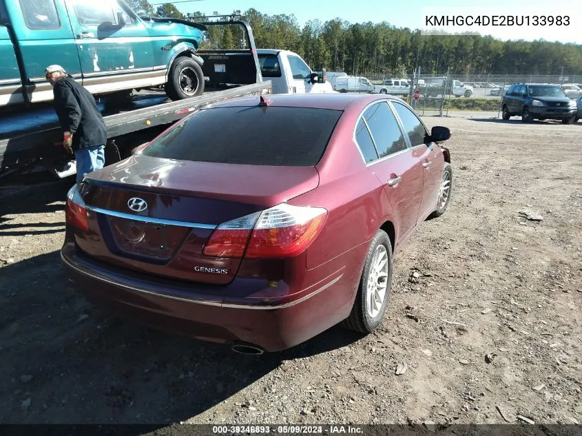 KMHGC4DE2BU133983 2011 Hyundai Genesis 3.8