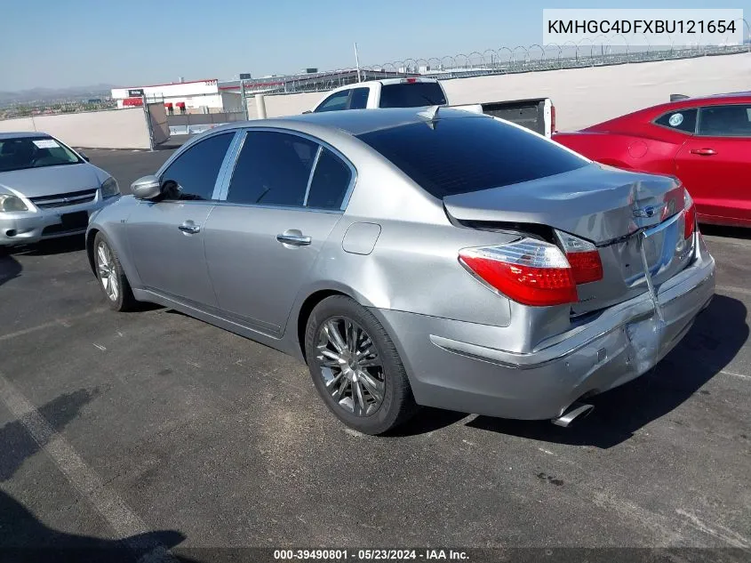 KMHGC4DFXBU121654 2011 Hyundai Genesis 4.6