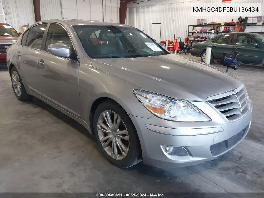 KMHGC4DF5BU136434 2011 Hyundai Genesis 4.6