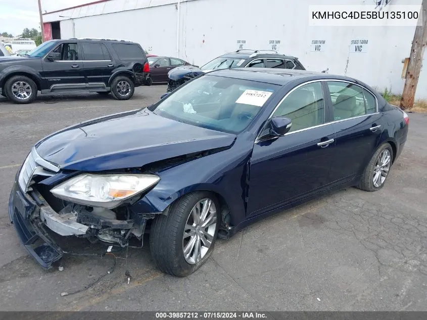 KMHGC4DE5BU135100 2011 Hyundai Genesis 3.8