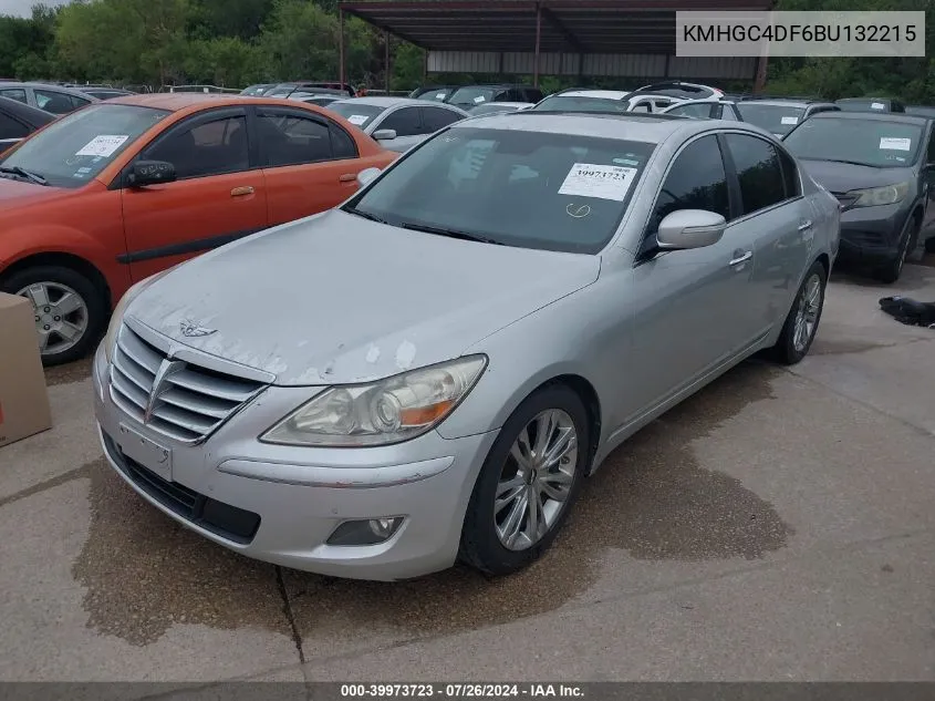 KMHGC4DF6BU132215 2011 Hyundai Genesis 4.6