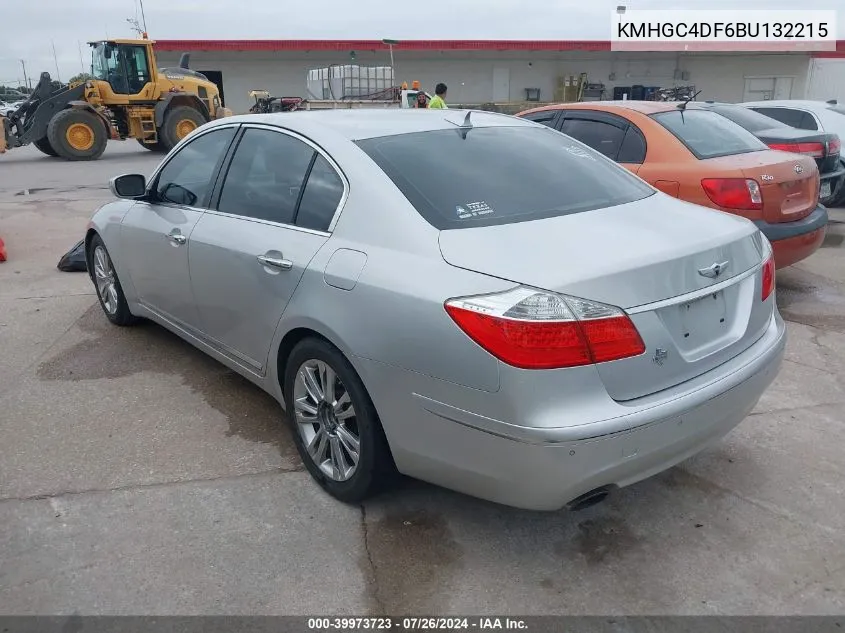 KMHGC4DF6BU132215 2011 Hyundai Genesis 4.6