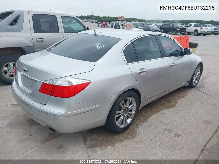 KMHGC4DF6BU132215 2011 Hyundai Genesis 4.6