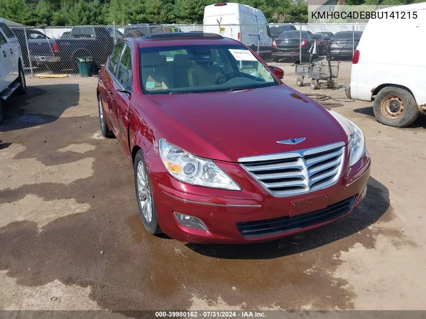 2011 Hyundai Genesis 3.8 VIN: KMHGC4DE8BU141215 Lot: 39980162