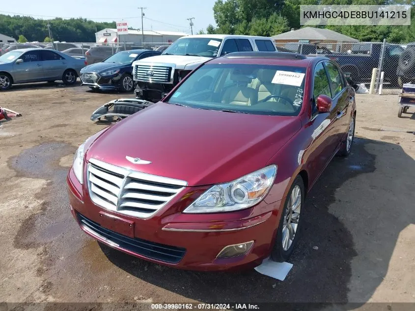 2011 Hyundai Genesis 3.8 VIN: KMHGC4DE8BU141215 Lot: 39980162