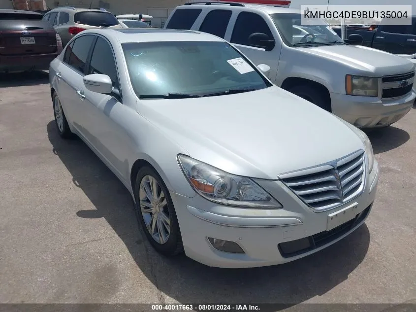 2011 Hyundai Genesis 3.8 VIN: KMHGC4DE9BU135004 Lot: 40017663