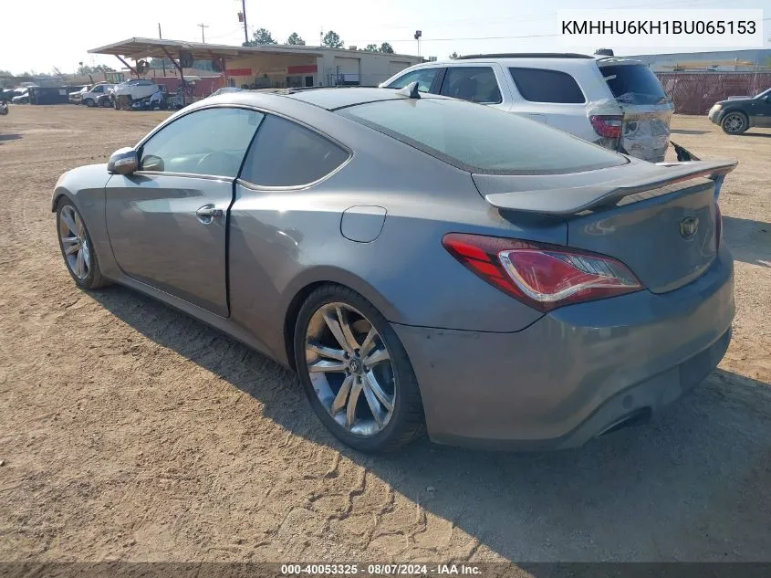 KMHHU6KH1BU065153 2011 Hyundai Genesis 3.8 Track