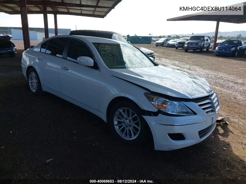 KMHGC4DEXBU114064 2011 Hyundai Genesis 3.8