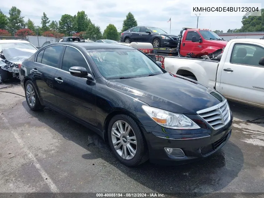 2011 Hyundai Genesis 3.8 VIN: KMHGC4DE4BU123004 Lot: 40085194