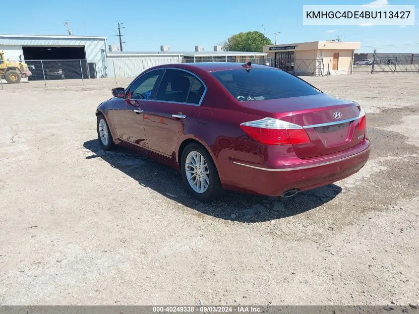 KMHGC4DE4BU113427 2011 Hyundai Genesis 3.8