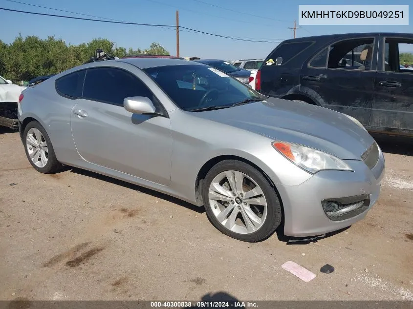 KMHHT6KD9BU049251 2011 Hyundai Genesis 2.0T