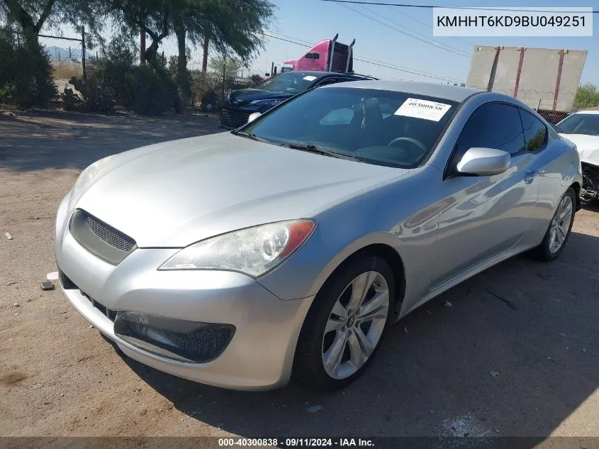 KMHHT6KD9BU049251 2011 Hyundai Genesis 2.0T